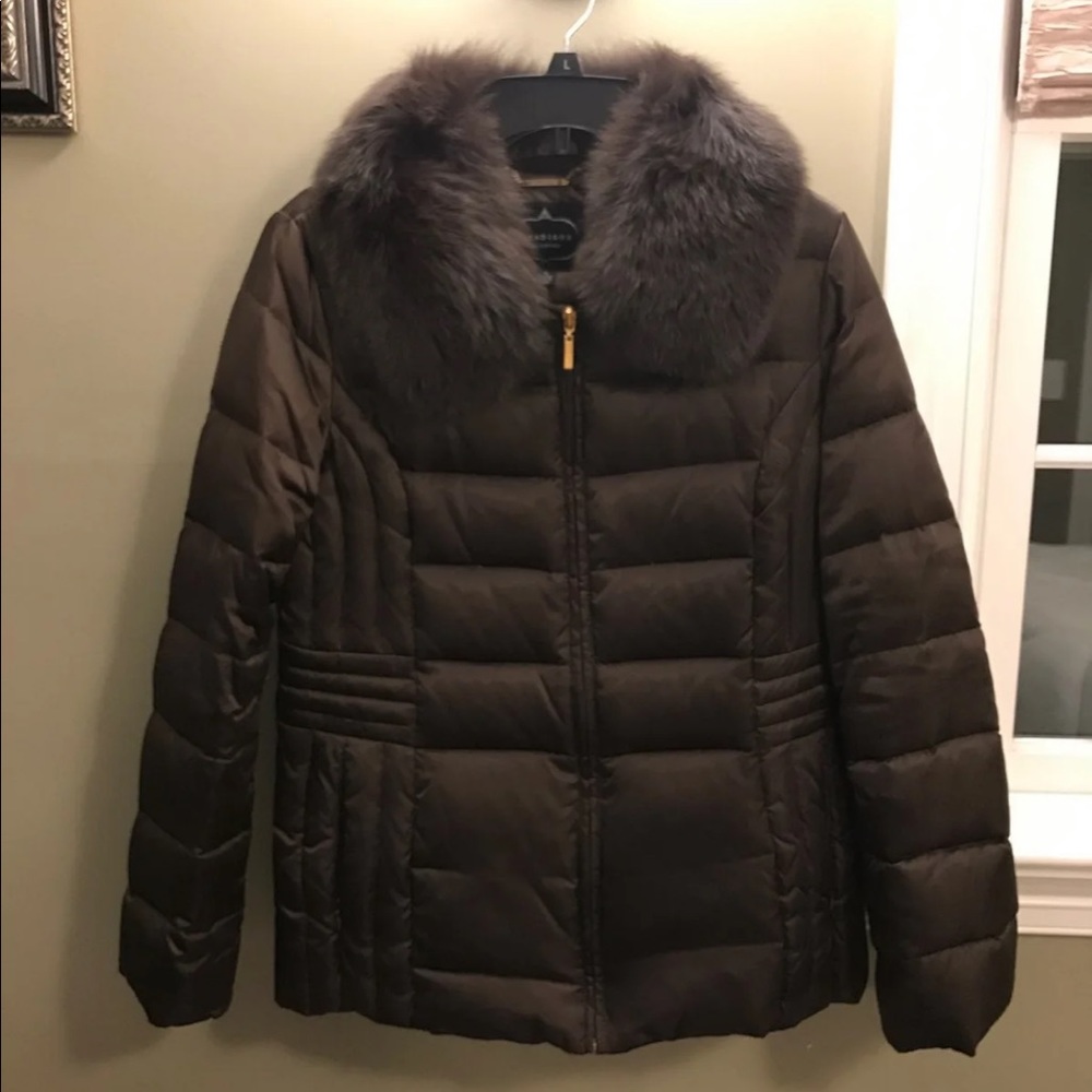 I Madison fur trimmed jacket